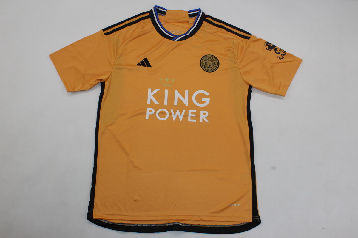 AAA Quality Leicester City 23/24 Third Yellow Soccer Jersey